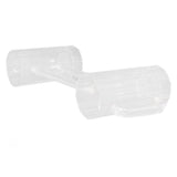 Beer Mug Acrylic Double Conjoined Beer Glass with Handle for Bar KTV Game Competition 430ml / 14.5oz - Close-Up Angle