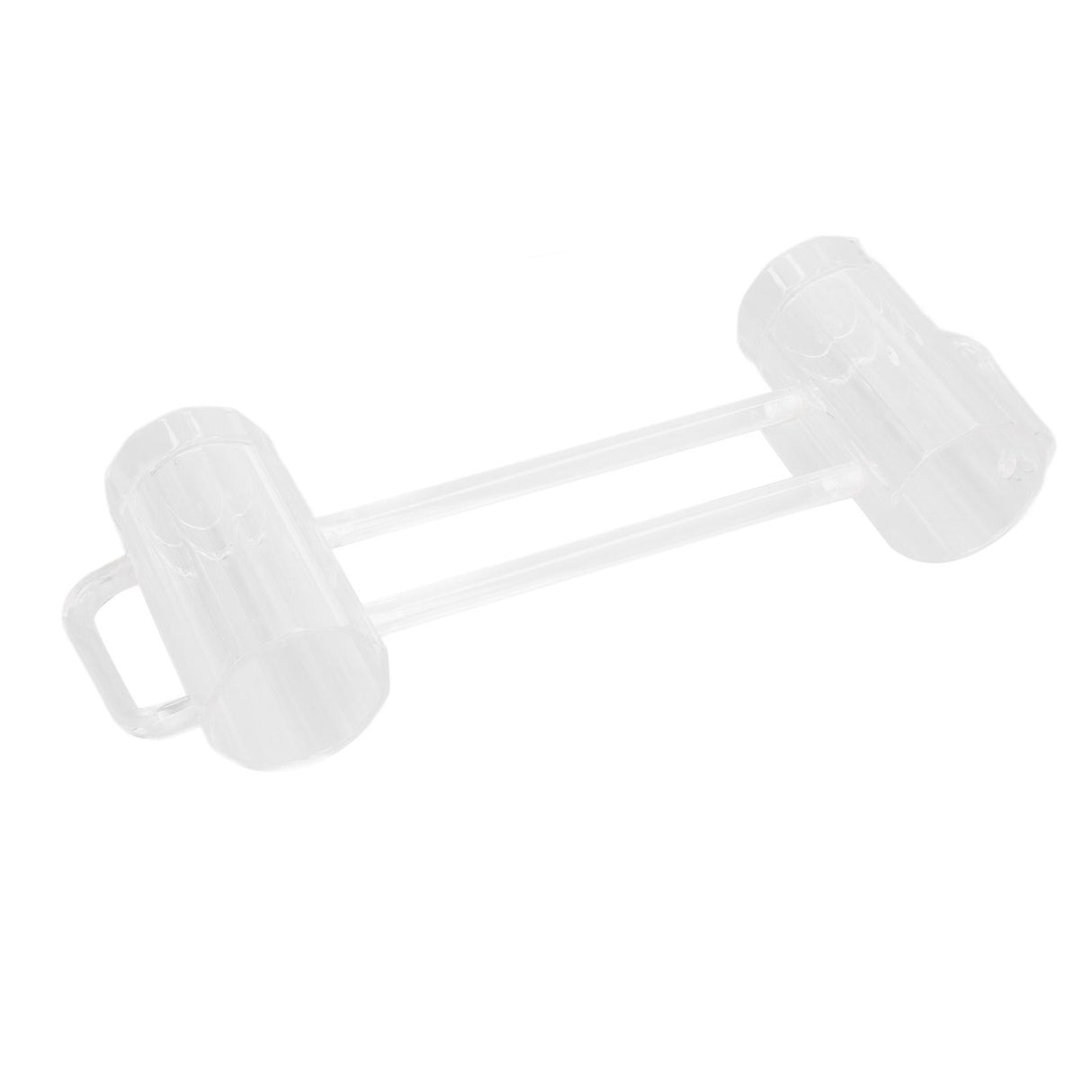 Beer Mug Acrylic Double Conjoined Beer Glass with Handle for Bar KTV Game Competition 430ml / 14.5oz