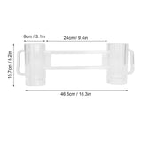 Beer Mug Acrylic Double Conjoined Beer Glass with Handle for Bar KTV Game Competition 430ml / 14.5oz