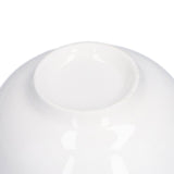 4PCS 6in Soup Bowl White Ceramic Noodle Bowl Eco Friendly Rice Bowl for Kitchen Restaurant