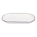 12in Dinner Plate Dish 550ml White Ceramic Noodle Soup Fish Plate Kitchen Tableware for Restaurant - Front View