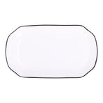 12in Dinner Plate Dish 550ml White Ceramic Noodle Soup Fish Plate Kitchen Tableware for Restaurant