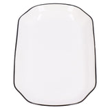 12in Dinner Plate Dish 550ml White Ceramic Noodle Soup Fish Plate Kitchen Tableware for Restaurant