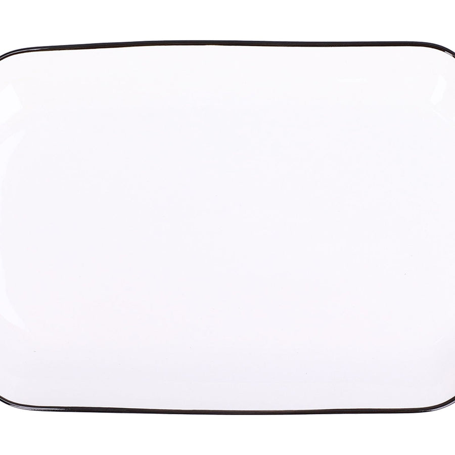 12in Dinner Plate Dish 550ml White Ceramic Noodle Soup Fish Plate Kitchen Tableware for Restaurant