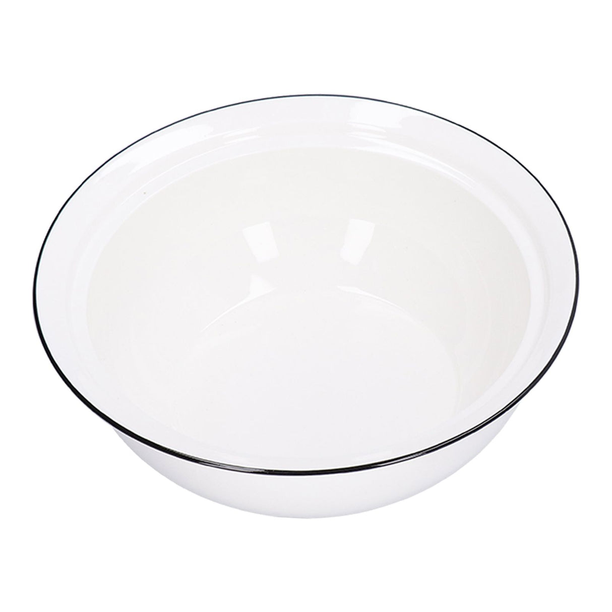 9in Soup Bowl with Lid Large Capacity 1500ml Stew Bowl Harmless White Ceramic Kitchen Bowl