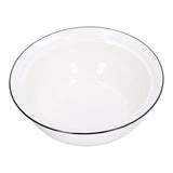 9in Soup Bowl with Lid Large Capacity 1500ml Stew Bowl Harmless White Ceramic Kitchen Bowl
