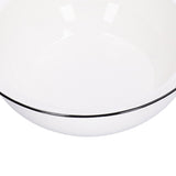 9in Soup Bowl with Lid Large Capacity 1500ml Stew Bowl Harmless White Ceramic Kitchen Bowl
