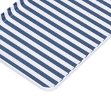 Fruit Tray Blue White Stripe Melamine Safe Environmentally Friendly Colourfast Dessert Platter for Restaurant - Extra Image
