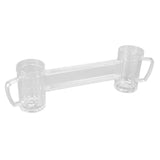 430ml Beer Mug Double Conjoined Beer Glass Drop Resistant Acrylic Beer Cup Bar KTV Beer Glass