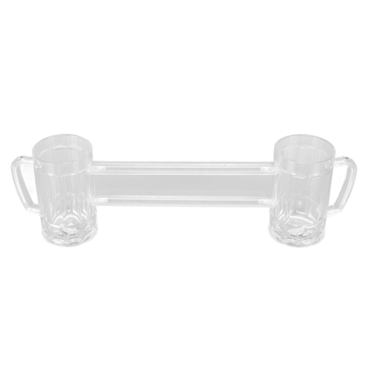 430ml Beer Mug Double Conjoined Beer Glass Drop Resistant Acrylic Beer Cup Bar KTV Beer Glass