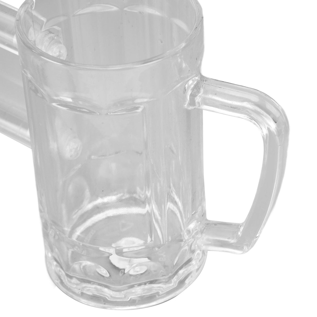 430ml Beer Mug Double Conjoined Beer Glass Drop Resistant Acrylic Beer Cup Bar KTV Beer Glass