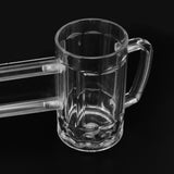430ml Beer Mug Double Conjoined Beer Glass Drop Resistant Acrylic Beer Cup Bar KTV Beer Glass