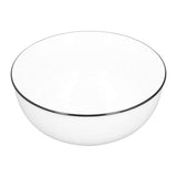 Durable Black Line Ceramic Tableware Bowls for Salads Soups Stews Desserts Noodles8 Inches