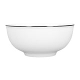 Durable Black Line Ceramic Tableware Bowls for Salads Soups Stews Desserts Noodles8 Inches