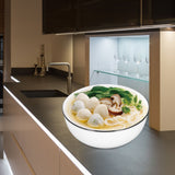 Durable Black Line Ceramic Tableware Bowls for Salads Soups Stews Desserts Noodles8 Inches - Extra Image