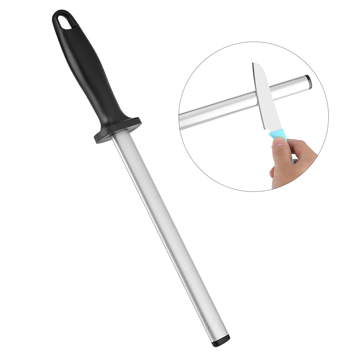 Sharpening Steel Quick Sharpening Humanized Handle High Hardness Kitchen Wear Resistant Knife Sharpener for Home