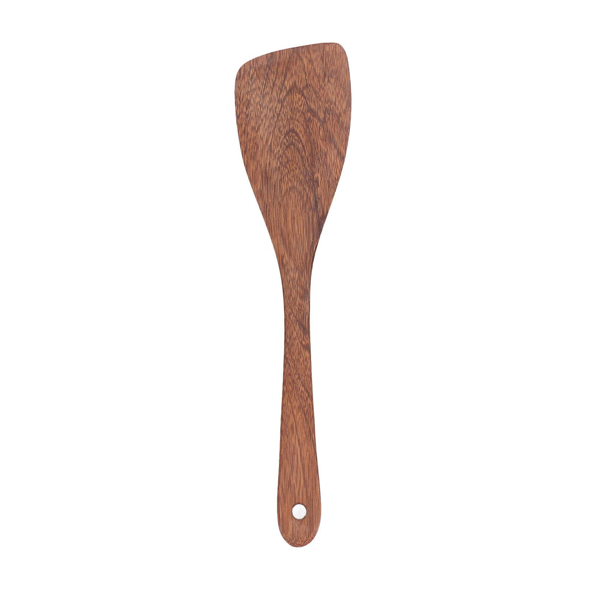 Natural Wood Long Handle Spatula Frying Spatula Round Hole Wall Mounted Kitchen UtensilOblique Spatula