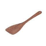 Natural Wood Long Handle Spatula Frying Spatula Round Hole Wall Mounted Kitchen UtensilOblique Spatula - 45-Degree Angle