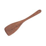 Natural Wood Long Handle Spatula Frying Spatula Round Hole Wall Mounted Kitchen UtensilOblique Spatula