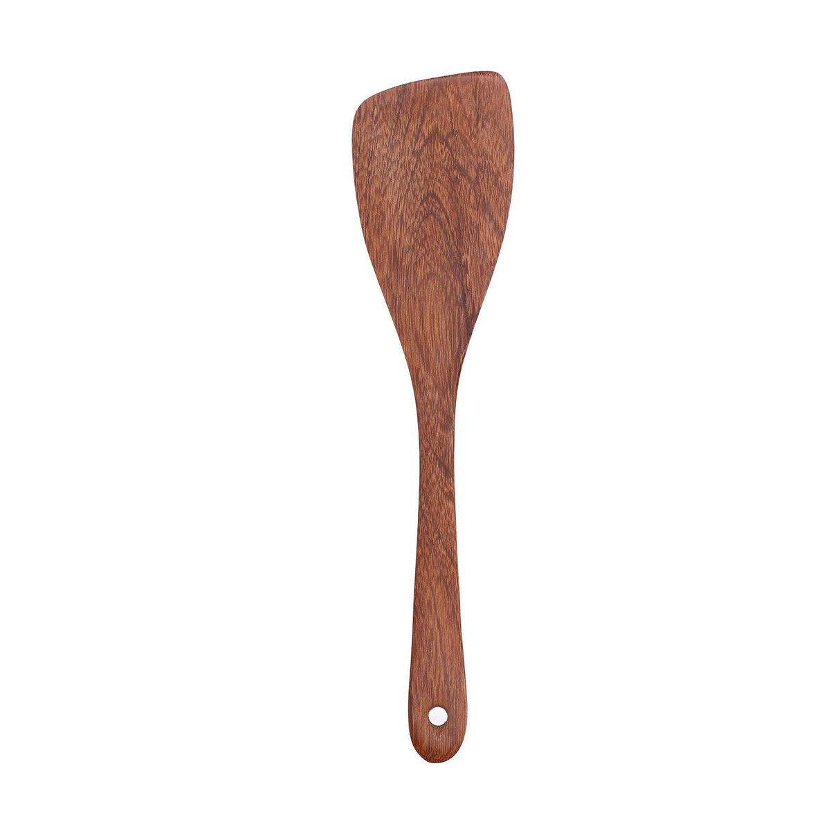 Natural Wood Long Handle Spatula Frying Spatula Round Hole Wall Mounted Kitchen UtensilOblique Spatula