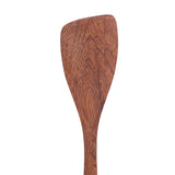Natural Wood Long Handle Spatula Frying Spatula Round Hole Wall Mounted Kitchen UtensilOblique Spatula