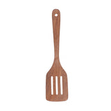 Natural Wood Long Handle Spatula Frying Spatula Round Hole Wall Mounted Kitchen UtensilLeak Spatula