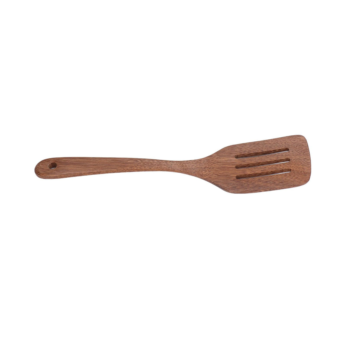 Natural Wood Long Handle Spatula Frying Spatula Round Hole Wall Mounted Kitchen UtensilLeak Spatula