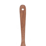 Natural Wood Long Handle Spatula Frying Spatula Round Hole Wall Mounted Kitchen UtensilLeak Spatula