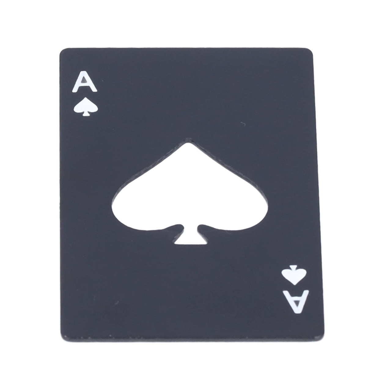 Bottle Opener Innovative Poker Card Shape Stainless Steel Wine Beer Caps Opener for Home Bar PartyBlack