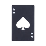 Bottle Opener Innovative Poker Card Shape Stainless Steel Wine Beer Caps Opener for Home Bar PartyBlack