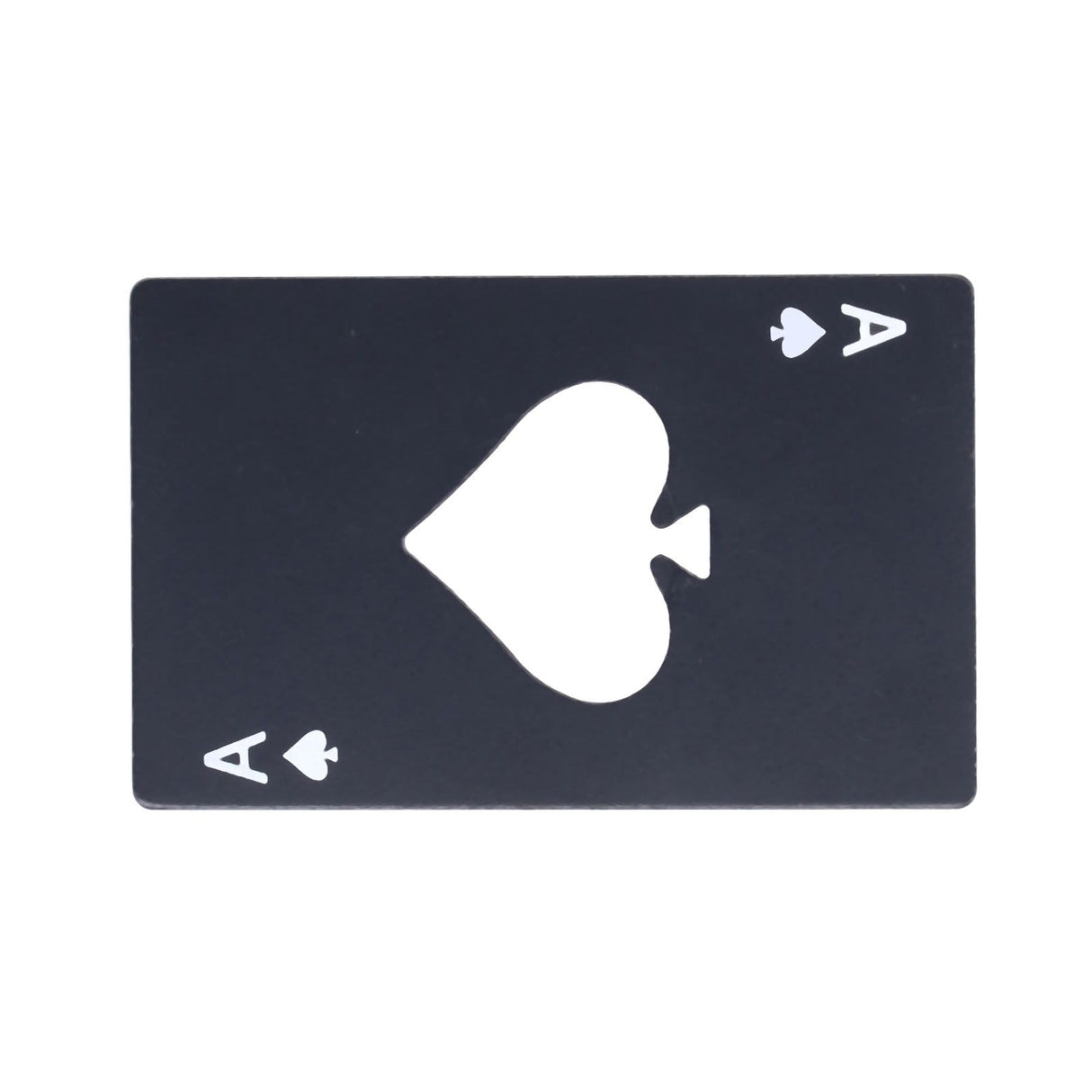 Bottle Opener Innovative Poker Card Shape Stainless Steel Wine Beer Caps Opener for Home Bar PartyBlack