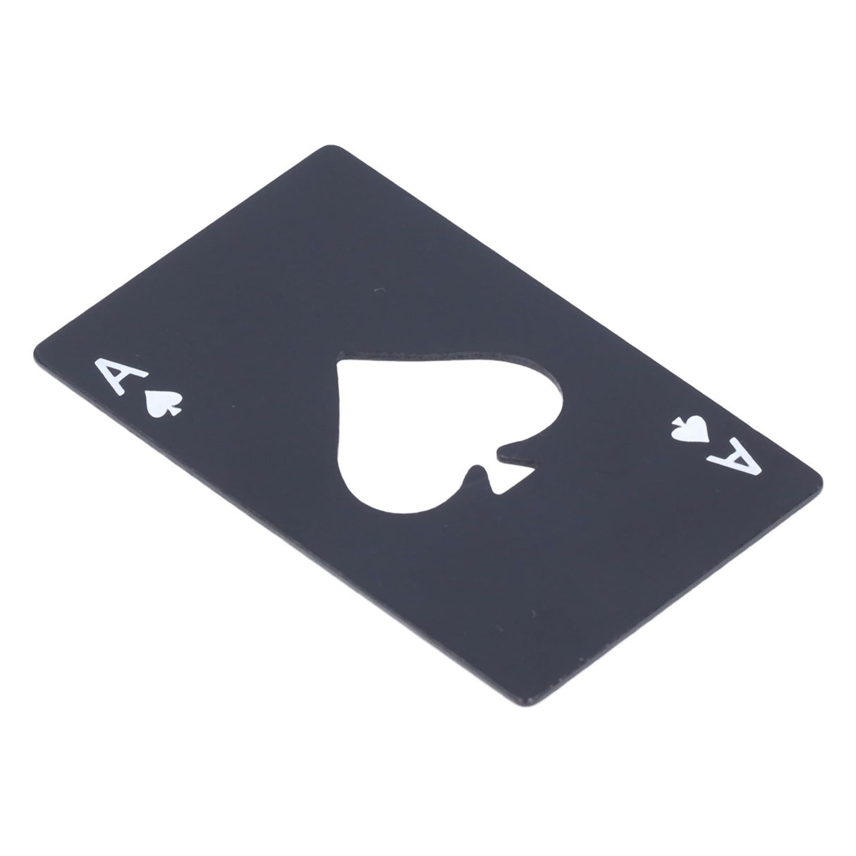 Bottle Opener Innovative Poker Card Shape Stainless Steel Wine Beer Caps Opener for Home Bar PartyBlack