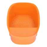 Sink Drain Basket Household Saddle Shaped Mesh Strainer for Kitchen Waste Vegetable FruitsOrange