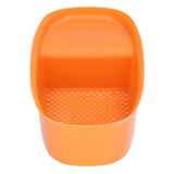 Sink Drain Basket Household Saddle Shaped Mesh Strainer for Kitchen Waste Vegetable FruitsOrange - Top-Down View