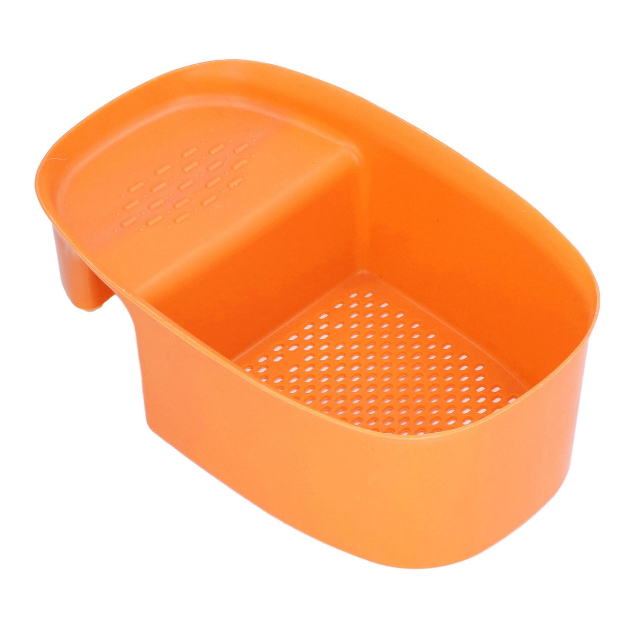 Sink Drain Basket Household Saddle Shaped Mesh Strainer for Kitchen Waste Vegetable FruitsOrange