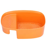 Sink Drain Basket Household Saddle Shaped Mesh Strainer for Kitchen Waste Vegetable FruitsOrange