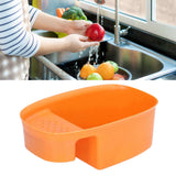 Sink Drain Basket Household Saddle Shaped Mesh Strainer for Kitchen Waste Vegetable FruitsOrange