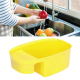 Sink Drain Basket Household Saddle Shaped Mesh Strainer for Kitchen Waste Vegetable FruitsYellow