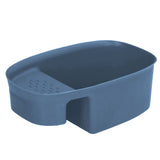 Sink Drain Basket Household Saddle Shaped Mesh Strainer for Kitchen Waste Vegetable FruitsBlue - Side View