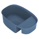 Sink Drain Basket Household Saddle Shaped Mesh Strainer for Kitchen Waste Vegetable FruitsBlue - 45-Degree Angle