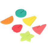 6pcs Wine Glass Marker Silicone Fruit Pattern Harmless Reusable Drink Cup Labels for Bar Party - Close-Up Angle