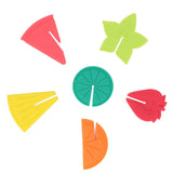 6pcs Wine Glass Marker Silicone Fruit Pattern Harmless Reusable Drink Cup Labels for Bar Party