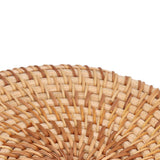 Woven Round Placemat Natural Rattan Braid Hot Insulation Placemat for Large Vessels Hot Dishes Pan Pot18cm / 7.1in - Extra Image