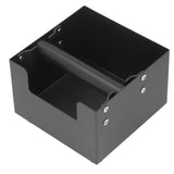 Coffee Knock Box Ground Waste Bin Container Stainless Steel Drawer Type Small Square Black - 45-Degree Angle