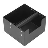 Coffee Knock Box Ground Waste Bin Container Stainless Steel Drawer Type Small Square Black