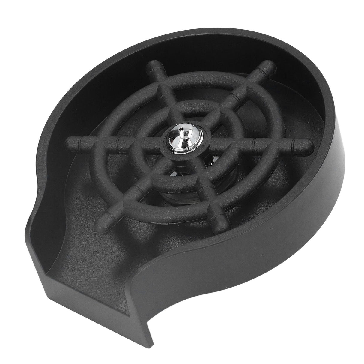 Automatic Cup Washer Black Stainless Steel Cleanfree Fashionable Pitcher Rinser for Commercial and Domestic Bars
