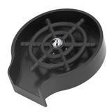 Automatic Cup Washer Black Stainless Steel Cleanfree Fashionable Pitcher Rinser for Commercial and Domestic Bars - Close-Up Angle