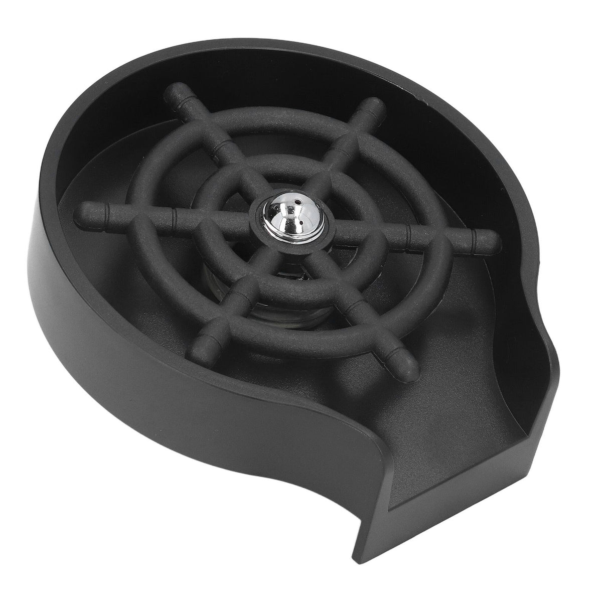 Automatic Cup Washer Black Stainless Steel Cleanfree Fashionable Pitcher Rinser for Commercial and Domestic Bars