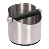 Coffee Grounds Bucket Stainless Steel Rubber Coffee Dump Bin for Home Restaurants BarsStainless Steel Small (FC‑04‑1)