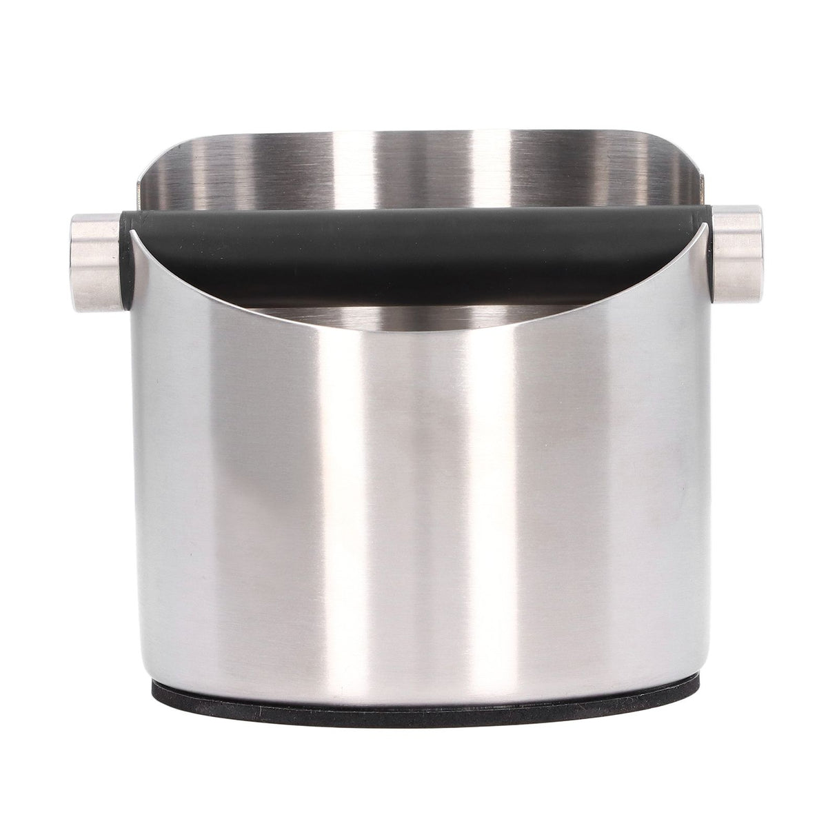 Coffee Grounds Bucket Stainless Steel Rubber Coffee Dump Bin for Home Restaurants BarsStainless Steel Small (FC‑04‑1)